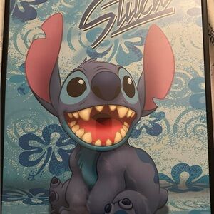Stitch poster frame not included excellent condition